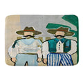 83 Oranges Side By Side Cowboy Edition Memory Foam Bath Mat