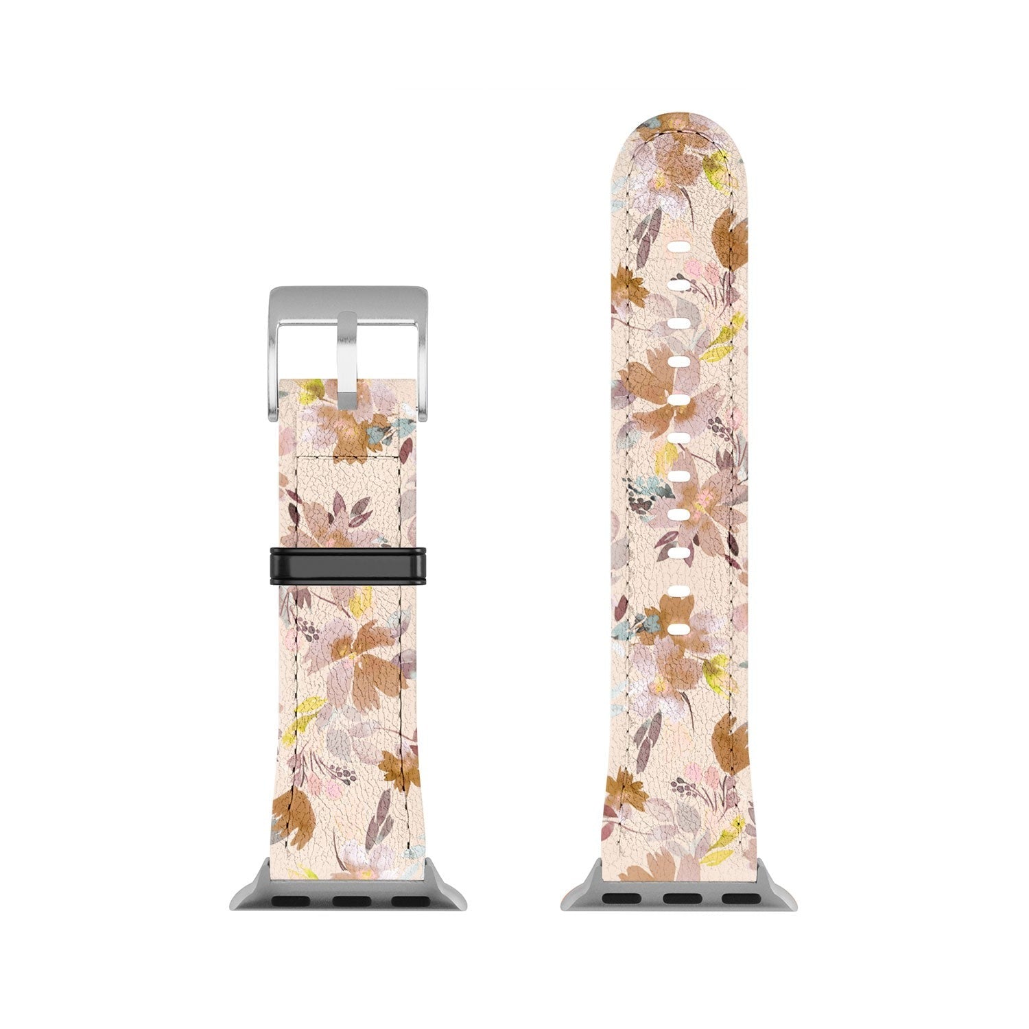 Ninola Design Botanic Retreat Floral Oleander Whimsical Soft Pink Apple Watch Band