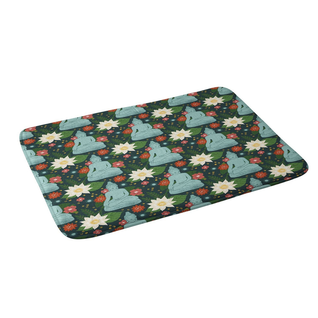 Design by Spark Meditating Lotus Buddha Memory Foam Bath Mat