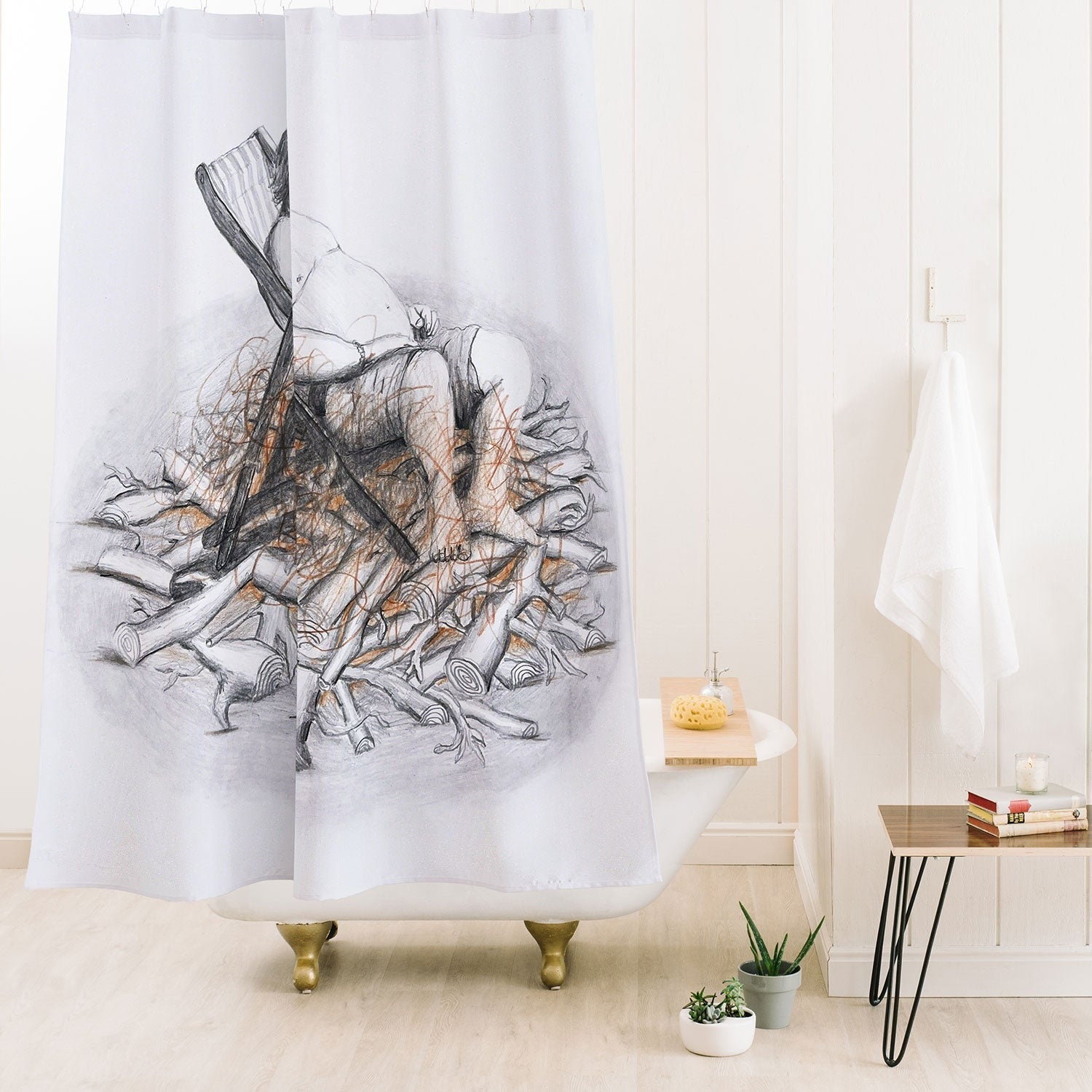Coco de Paris Why was I born Shower Curtain