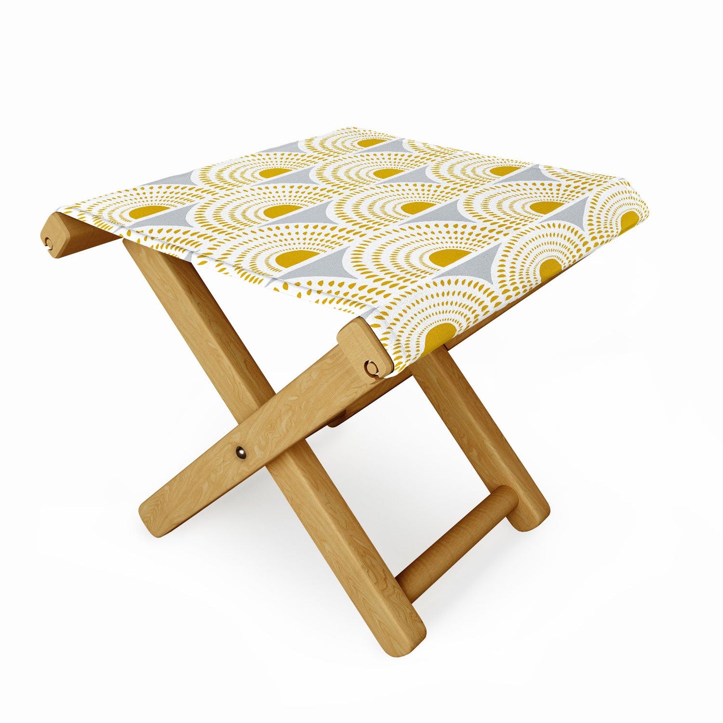 Heather Dutton Aurora Grey Folding Stool