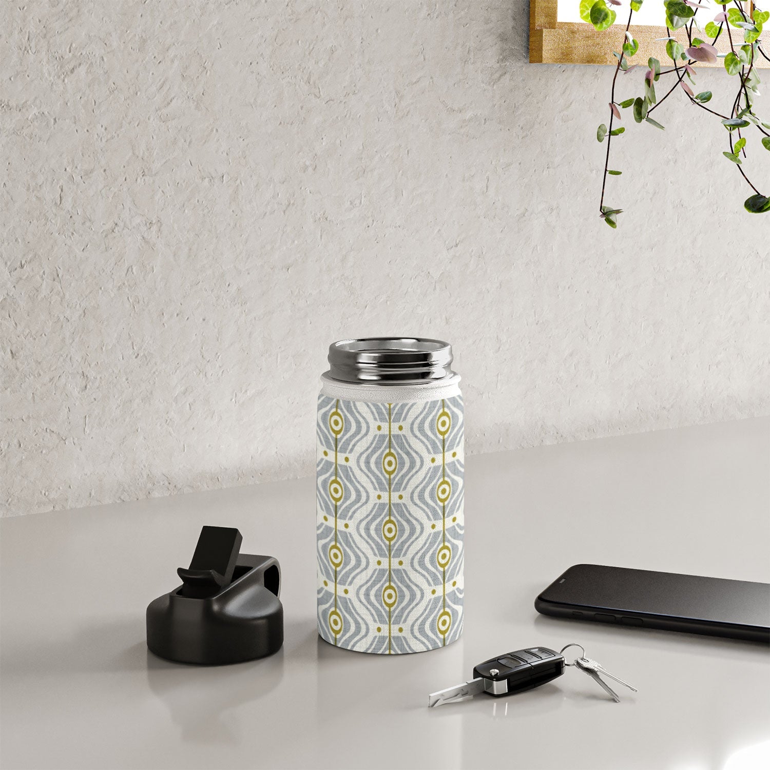 Heather Dutton Bungalow Grey Water Bottle