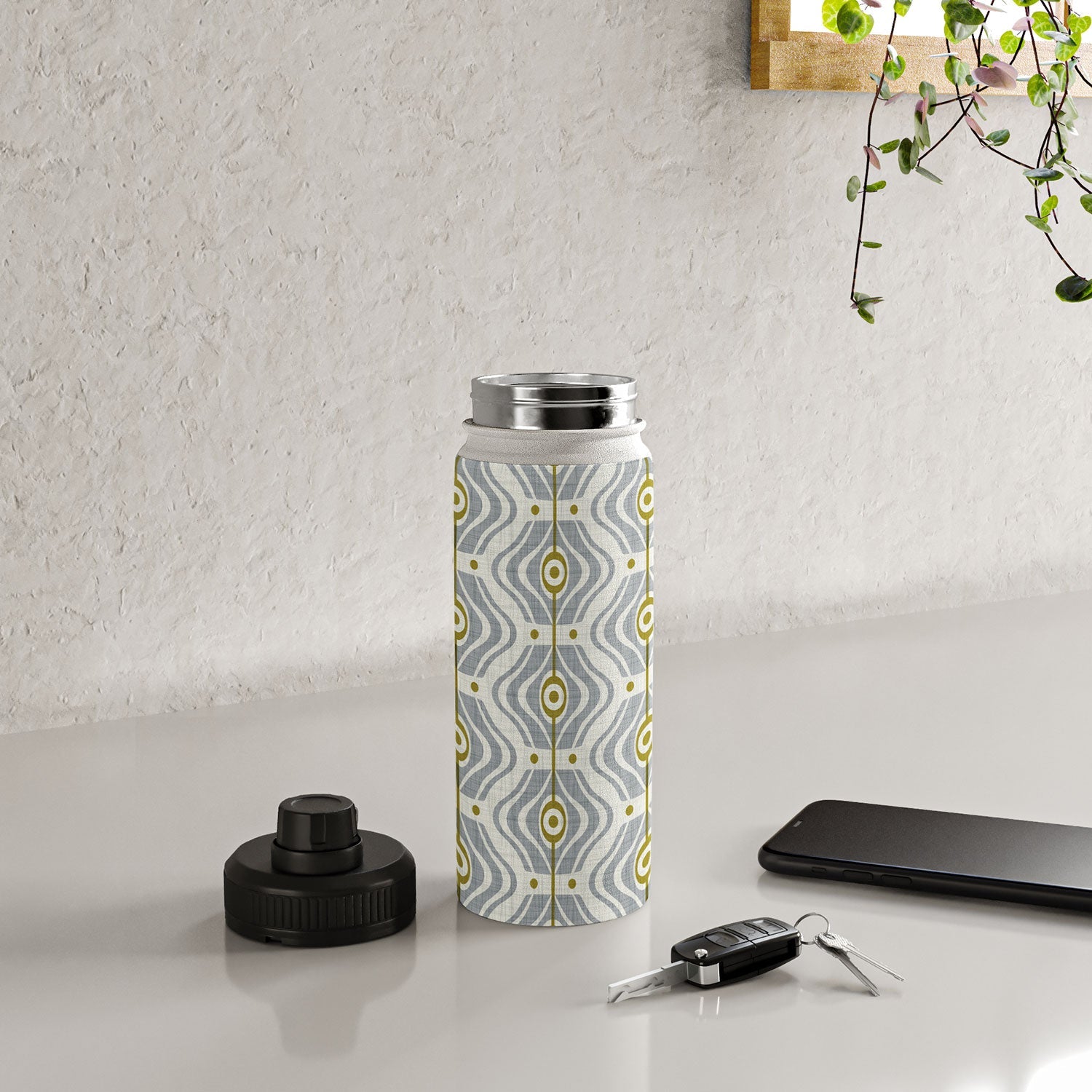 Heather Dutton Bungalow Grey Water Bottle
