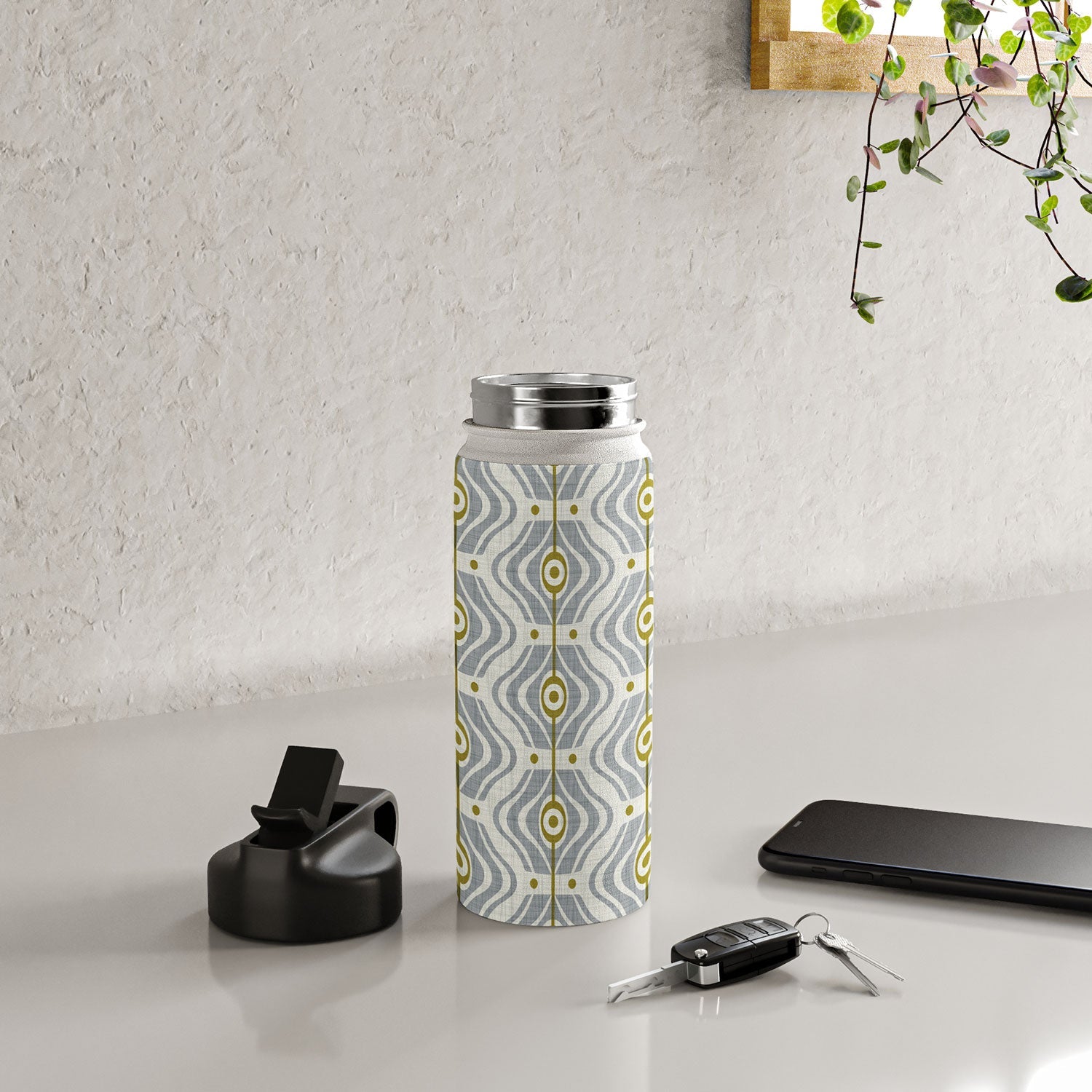 Heather Dutton Bungalow Grey Water Bottle