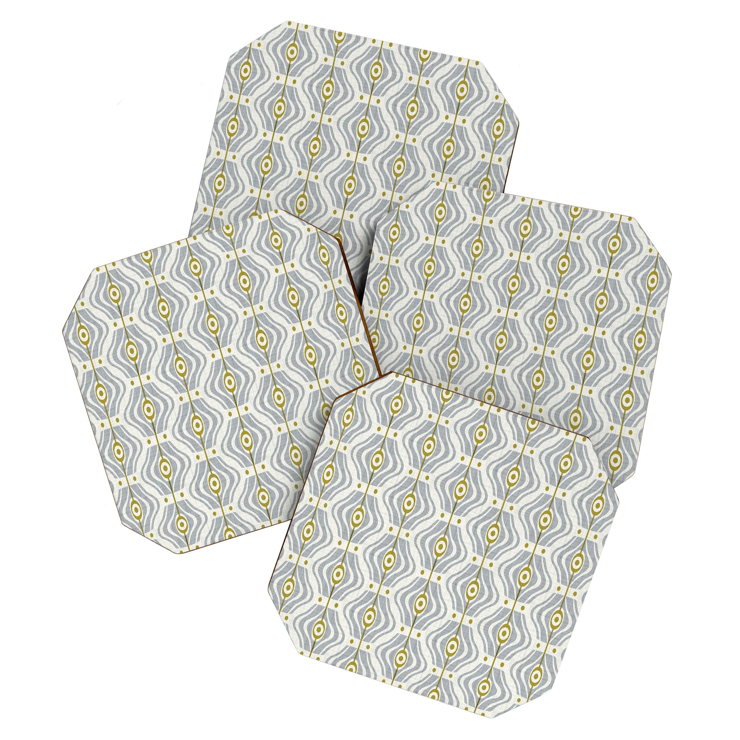 Heather Dutton Bungalow Grey Coaster Set