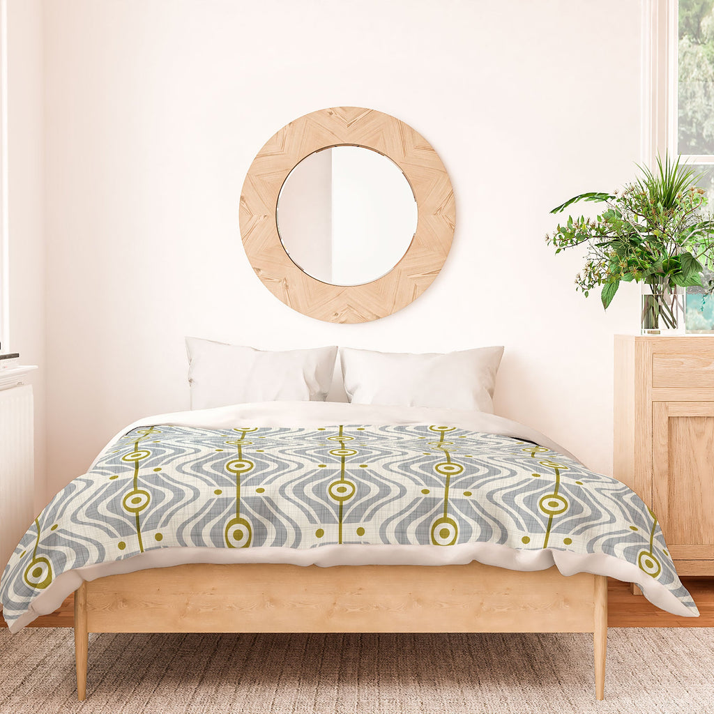 Heather Dutton Bungalow Grey Duvet Cover