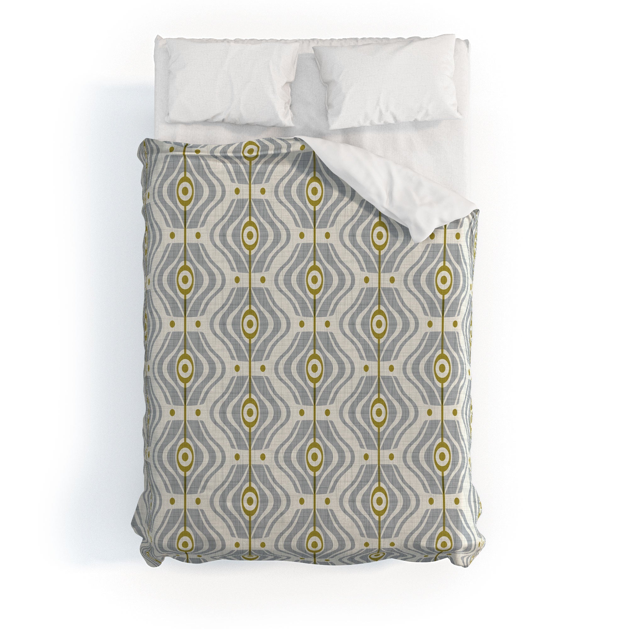 Heather Dutton Bungalow Grey Duvet Cover