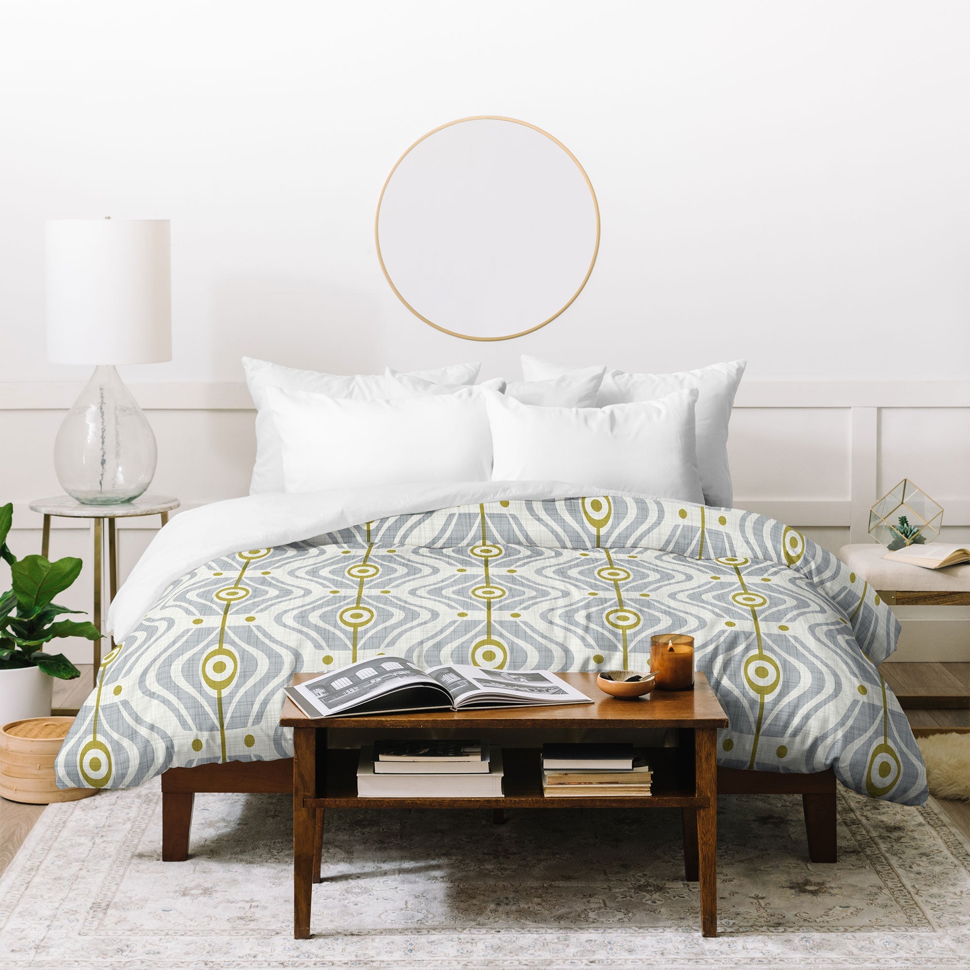 Heather Dutton Bungalow Grey Duvet Cover