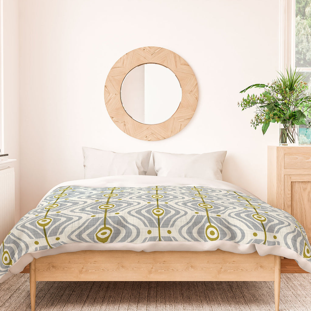Heather Dutton Bungalow Grey Duvet Cover