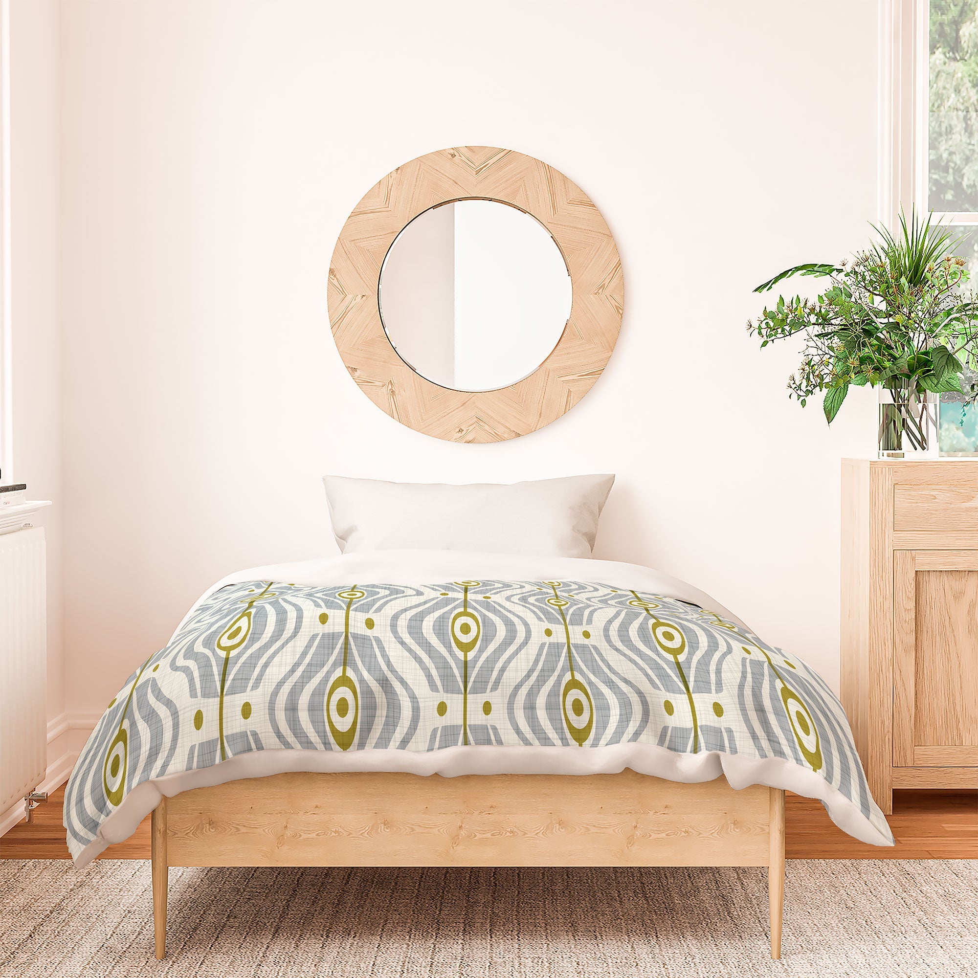 Heather Dutton Bungalow Grey Duvet Cover