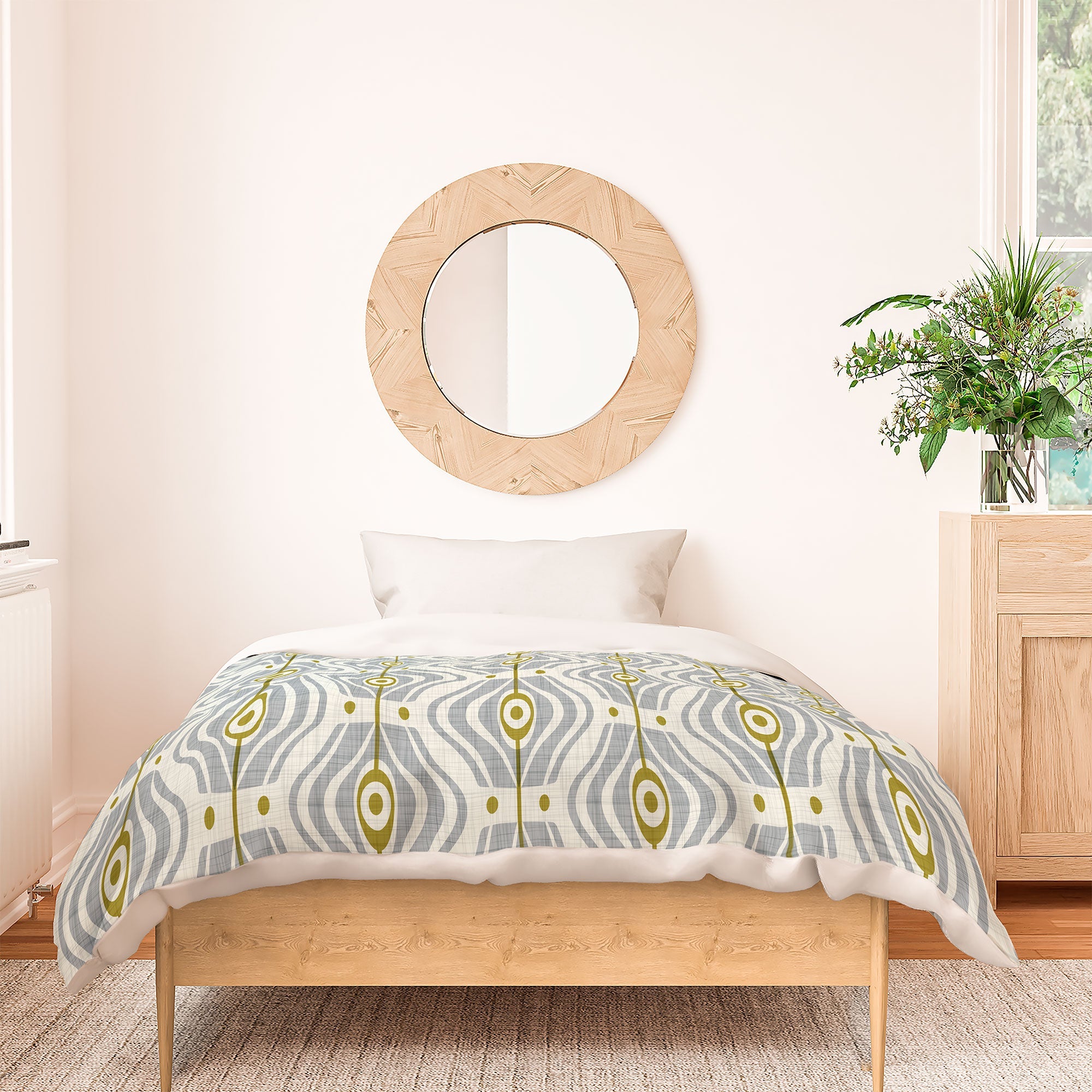 Heather Dutton Bungalow Grey Duvet Cover