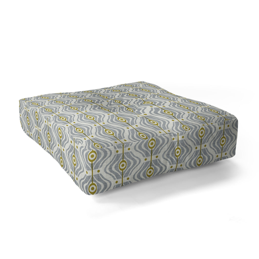 Heather Dutton Bungalow Grey Floor Pillow Square