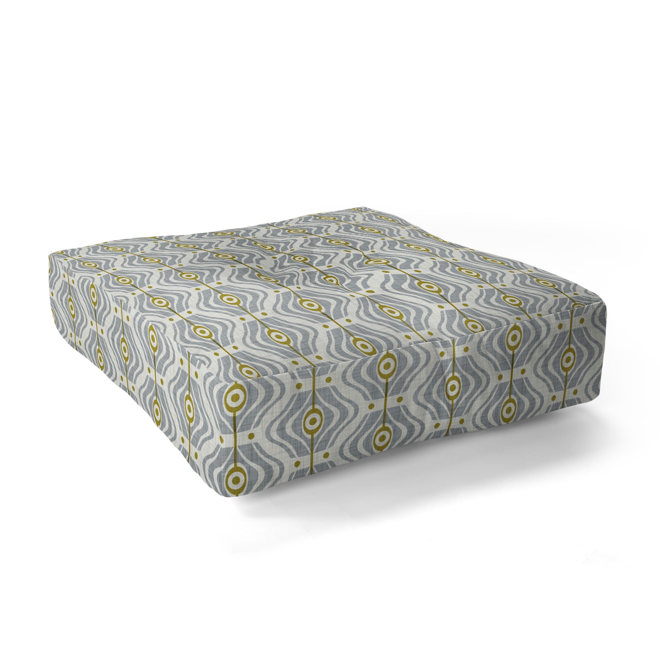 Heather Dutton Bungalow Grey Floor Pillow Square