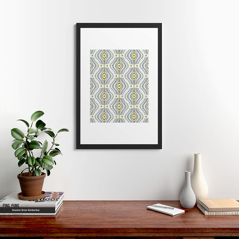 Heather Dutton Bungalow Grey Framed Art Print