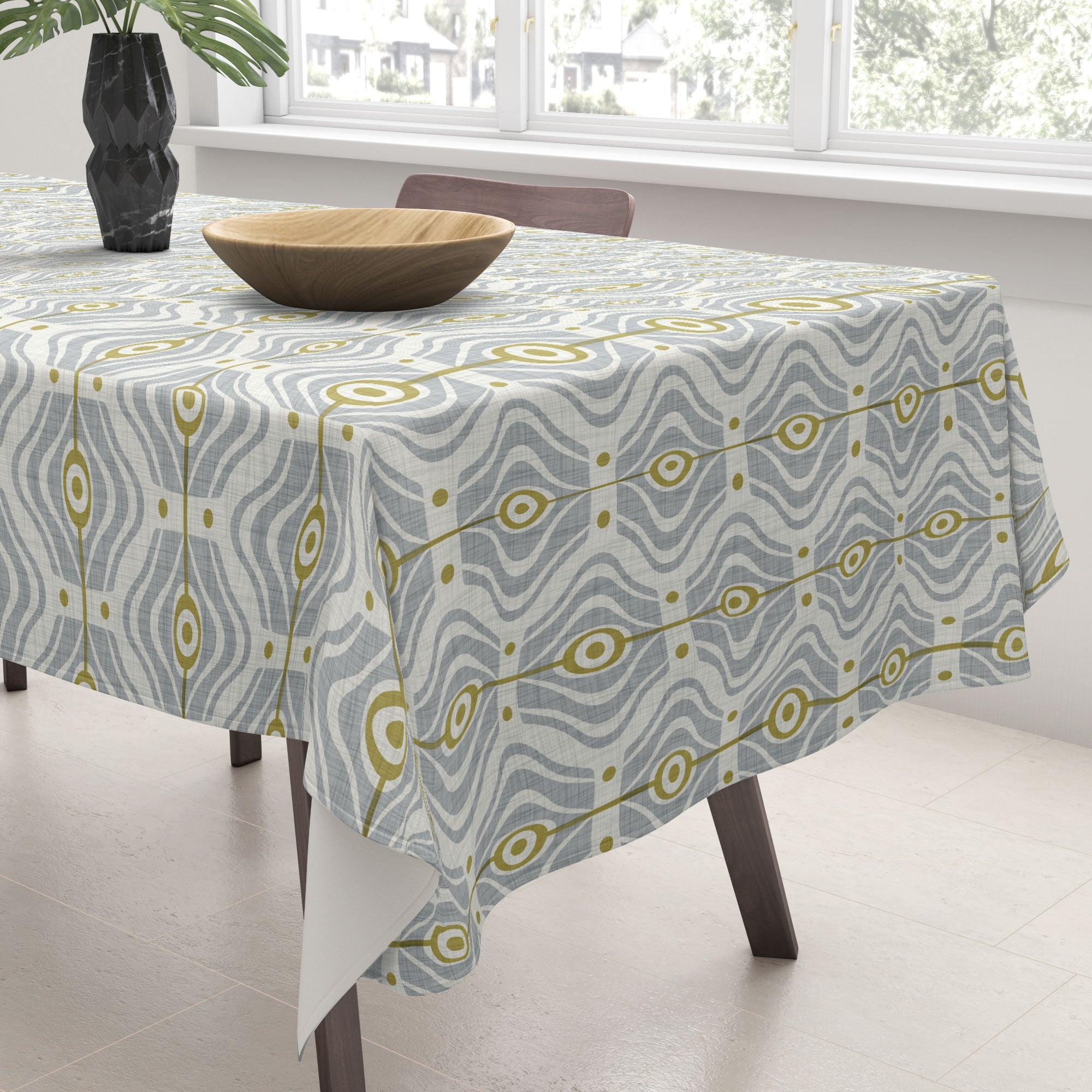 Heather Dutton Bungalow Grey Tablecloth