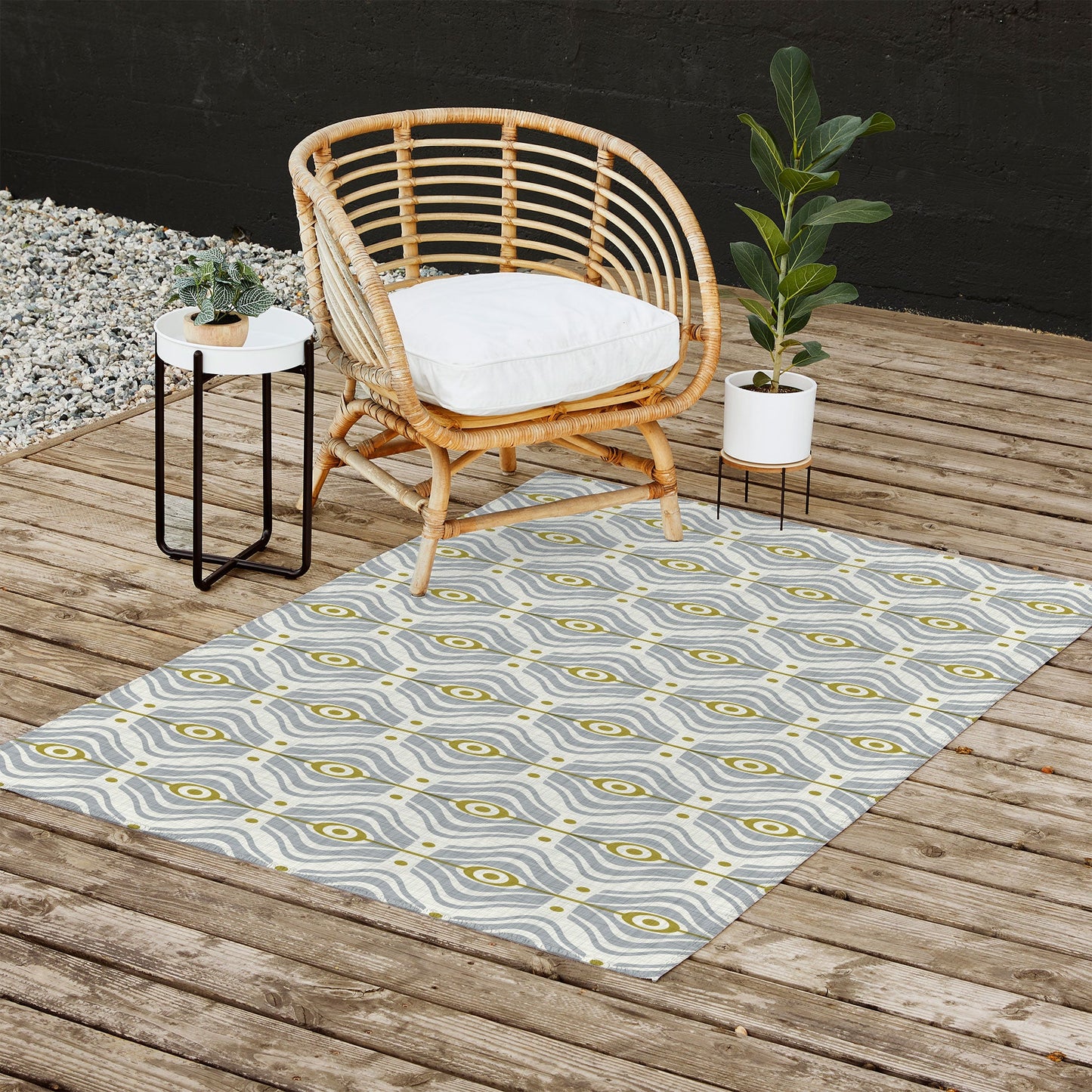 Heather Dutton Bungalow Grey Outdoor Rug