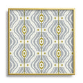 Heather Dutton Bungalow Grey Square Metal Framed Art Print