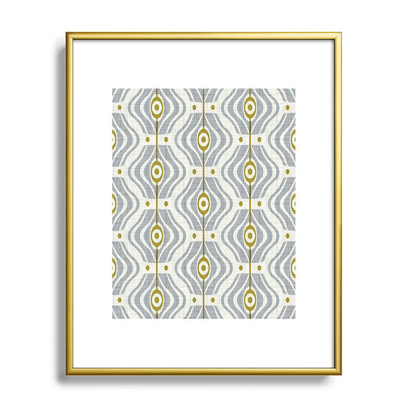 Heather Dutton Bungalow Grey Metal Framed Art Print