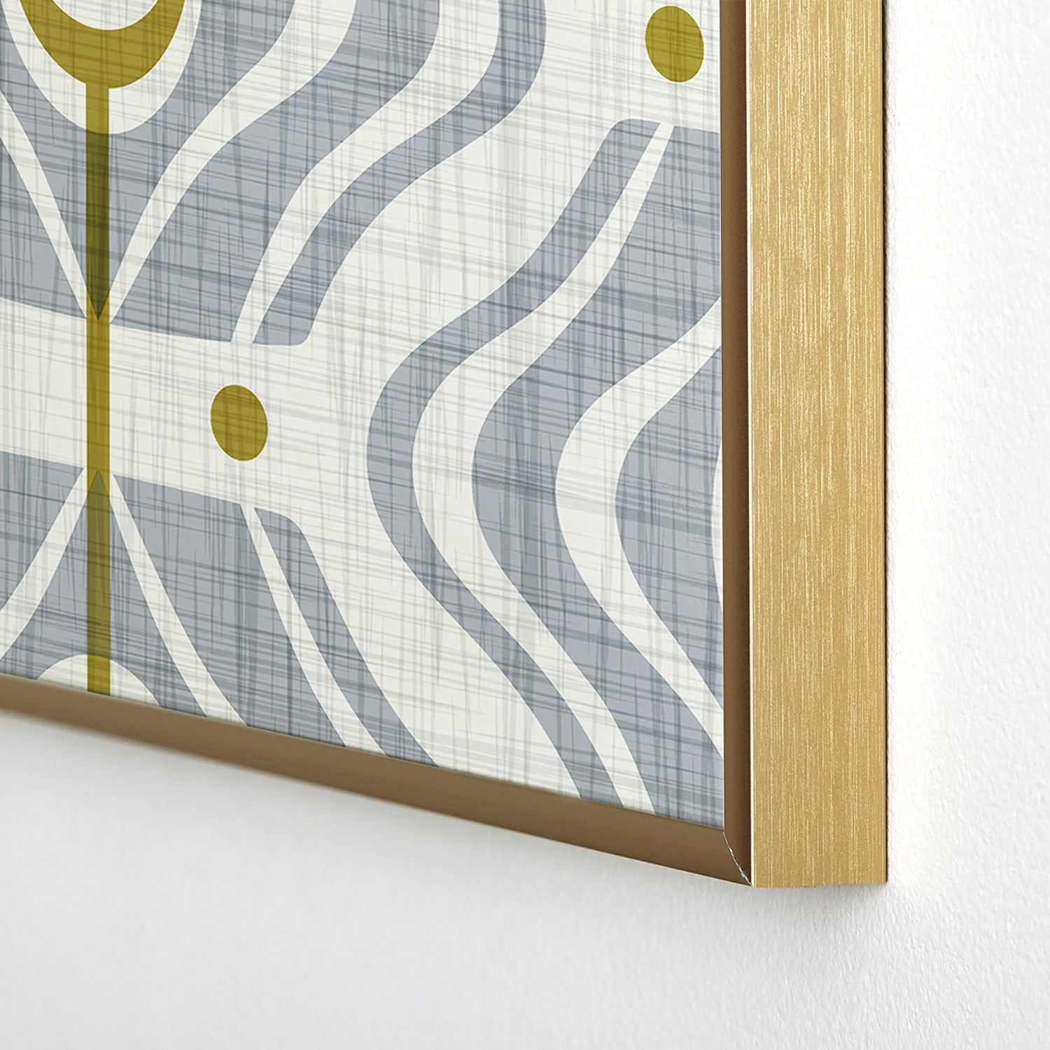Heather Dutton Bungalow Grey Square Metal Framed Art Print