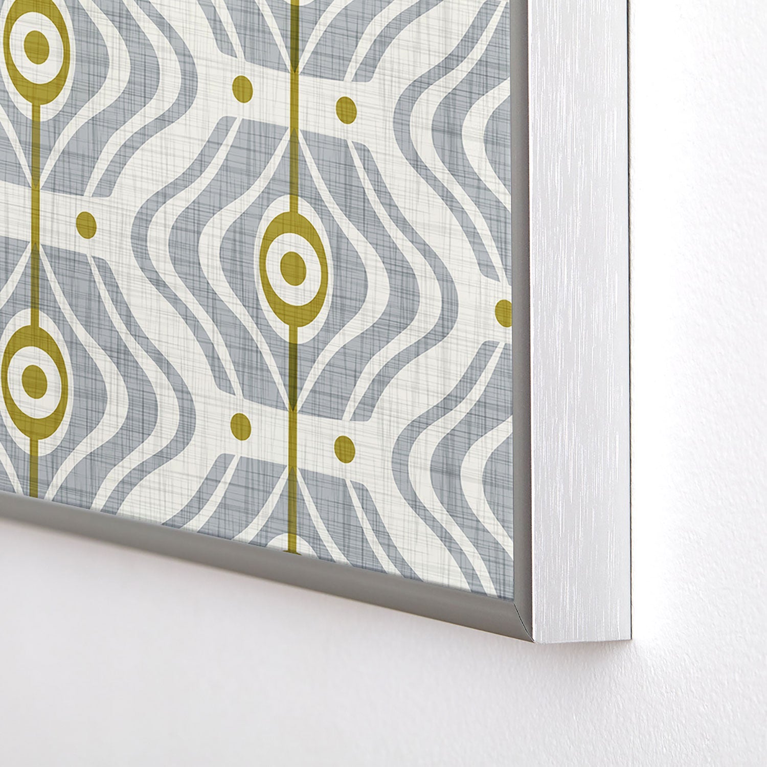 Heather Dutton Bungalow Grey Square Metal Framed Art Print