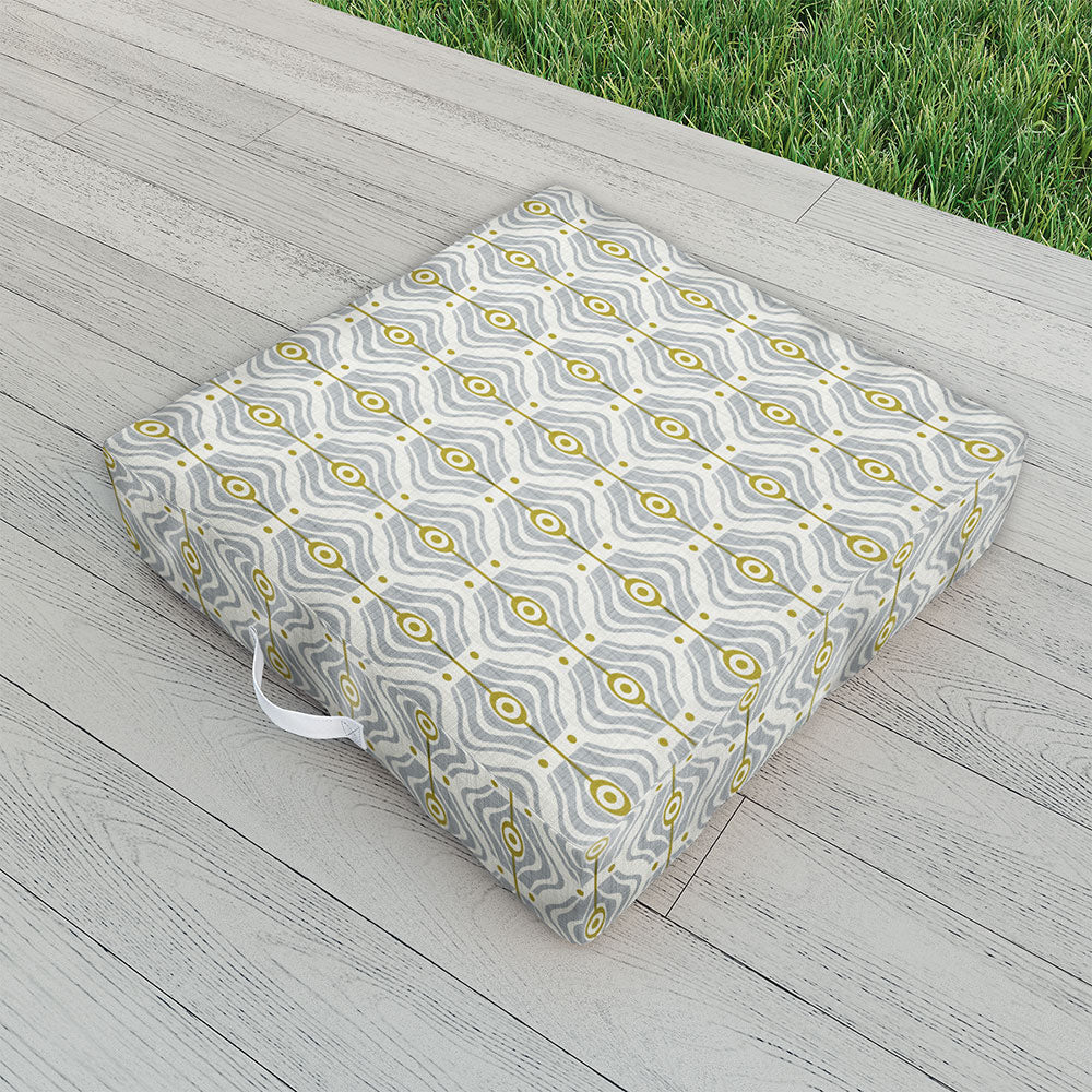 Heather Dutton Bungalow Grey Outdoor Floor Cushion