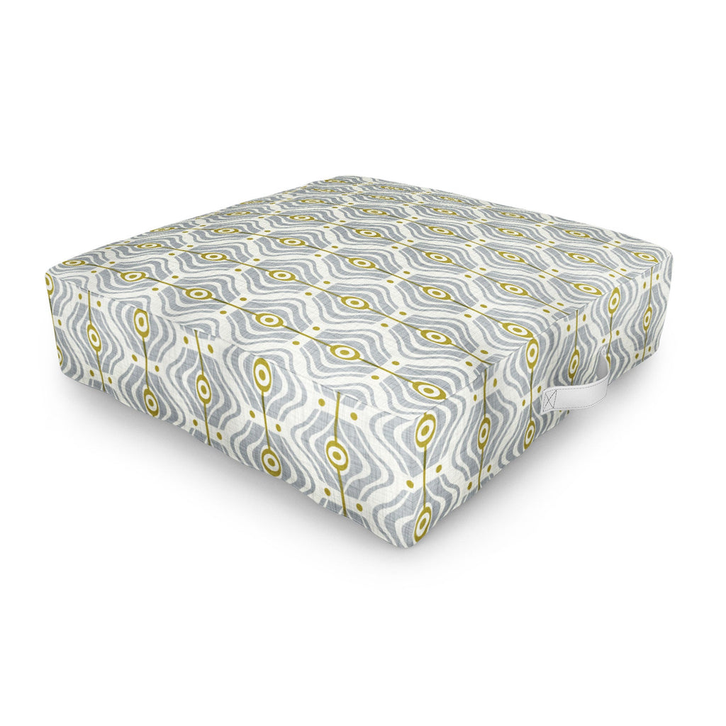 Heather Dutton Bungalow Grey Outdoor Floor Cushion