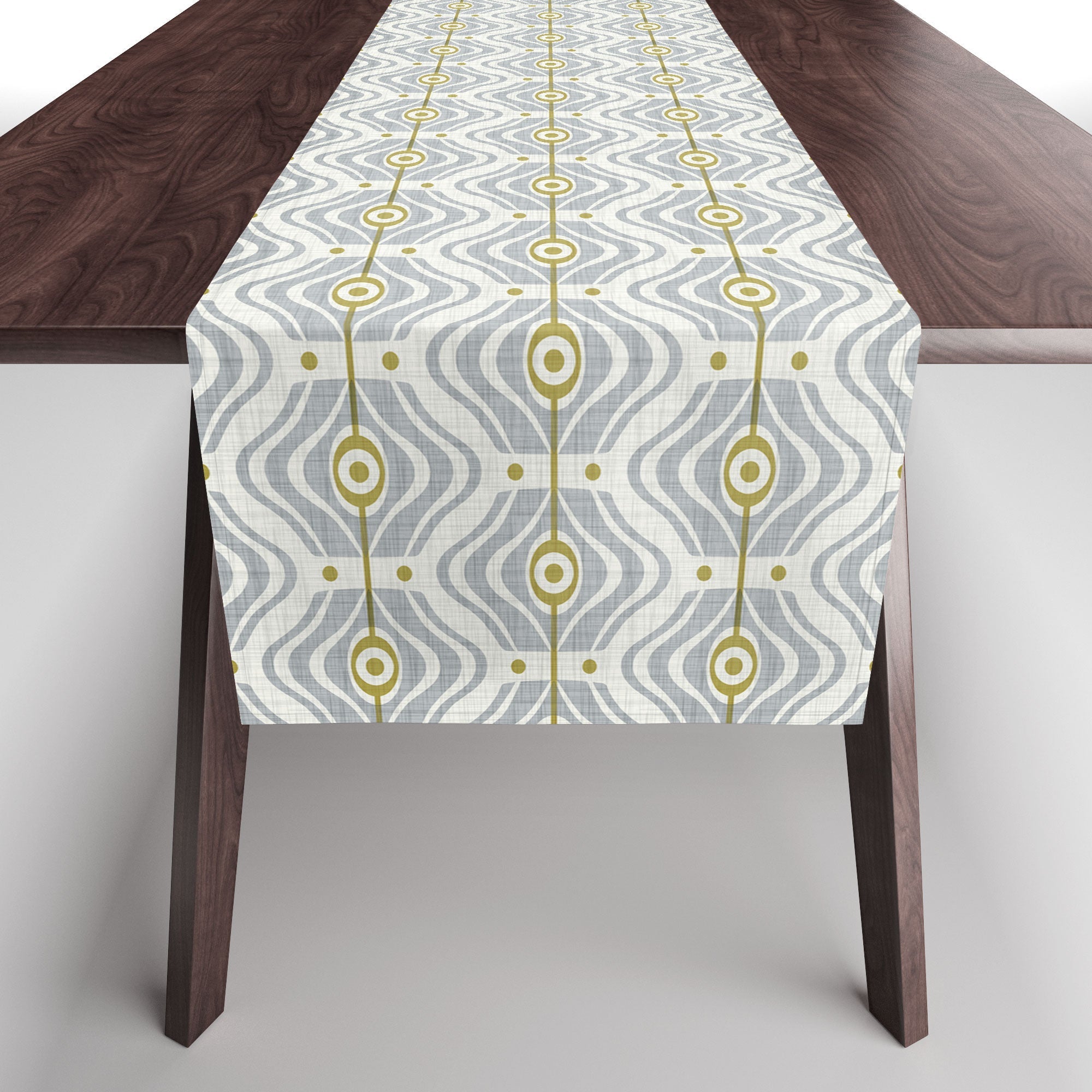 Heather Dutton Bungalow Grey Table Runner