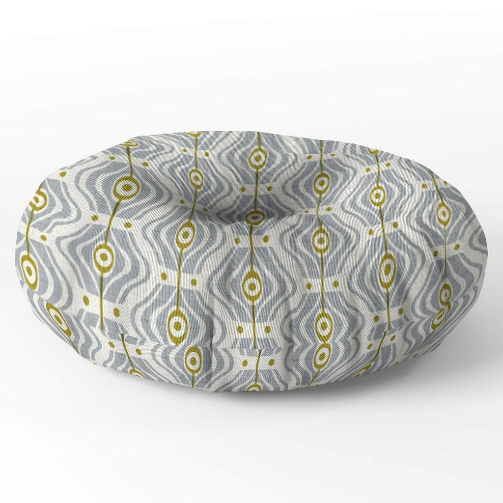 Heather Dutton Bungalow Grey Floor Pillow Round