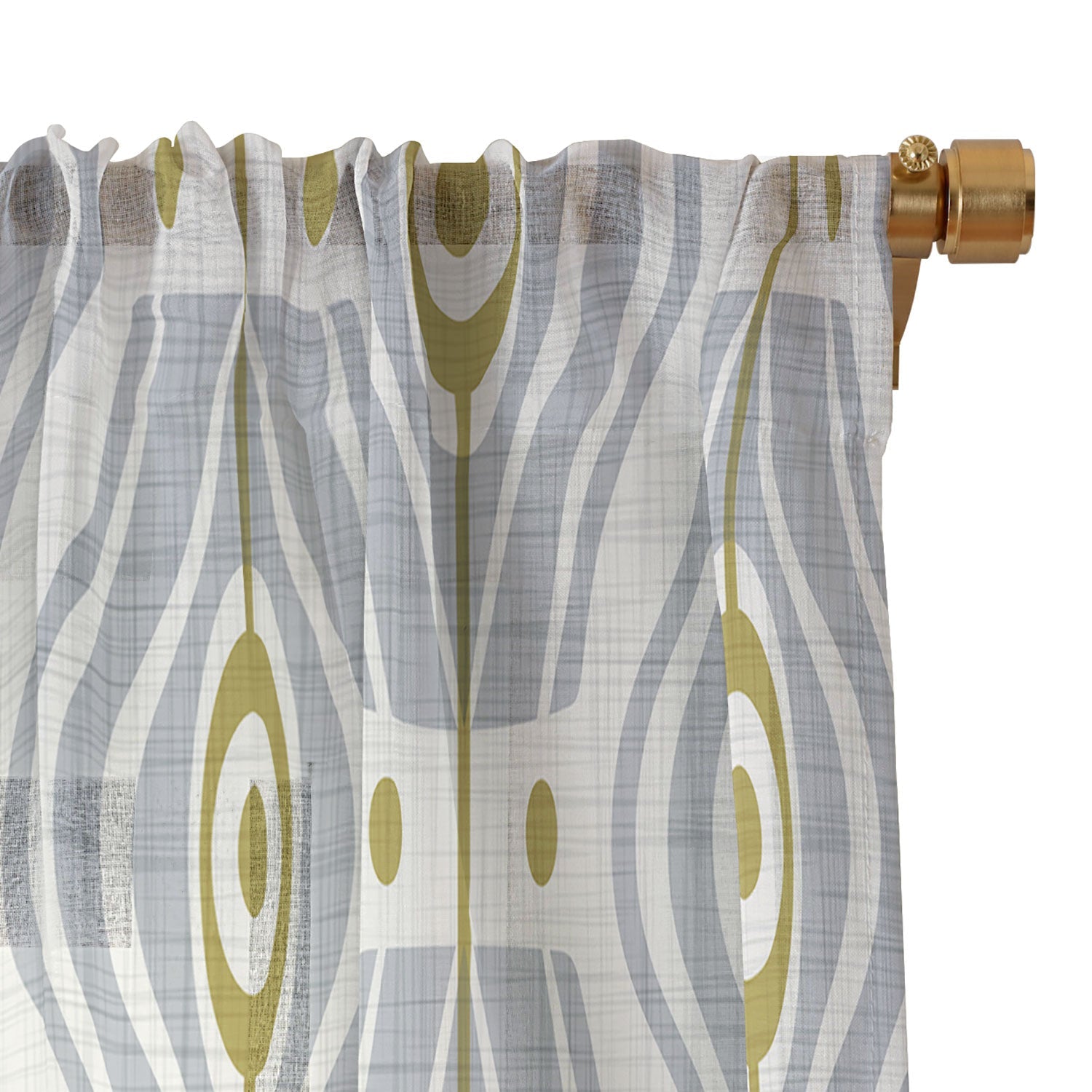 Heather Dutton Bungalow Grey Sheer Non Repeat