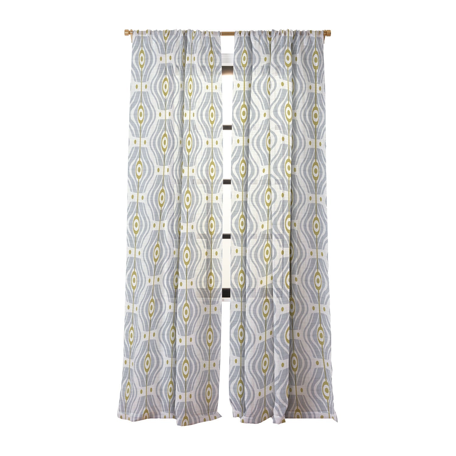 Heather Dutton Bungalow Grey Sheer Non Repeat