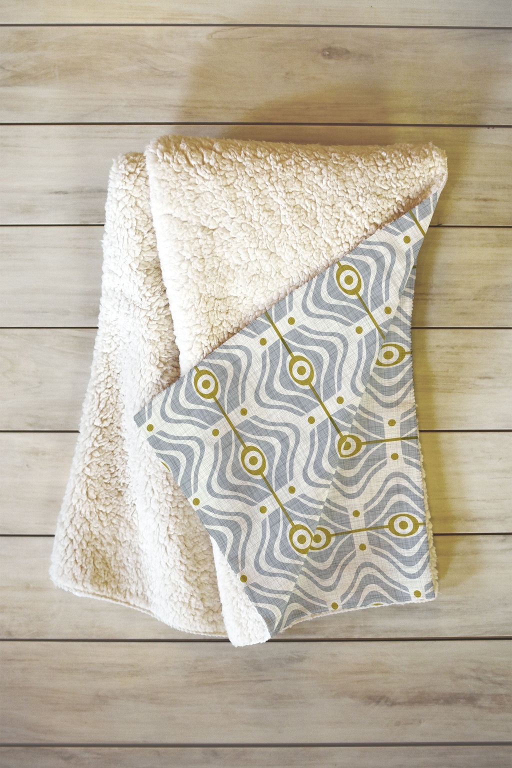 Heather Dutton Bungalow Grey Fleece Throw Blanket
