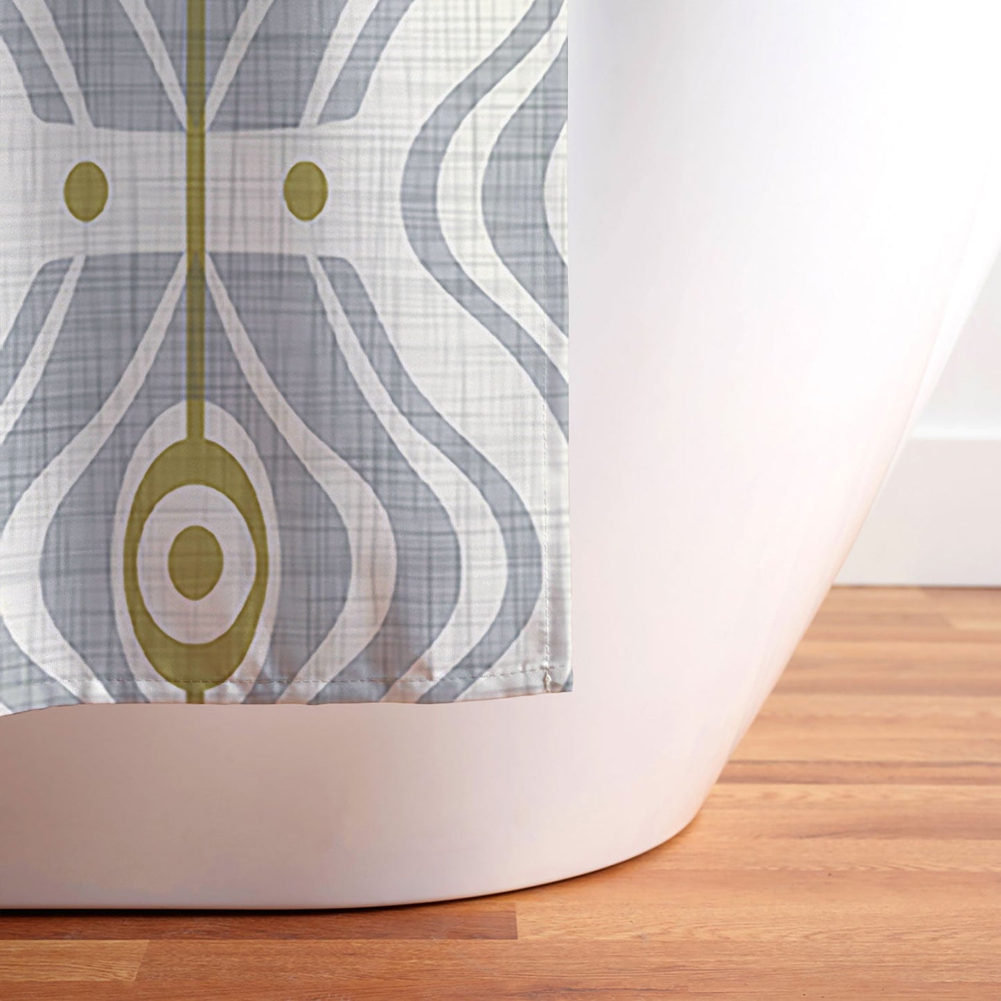 Heather Dutton Bungalow Grey Shower Curtain