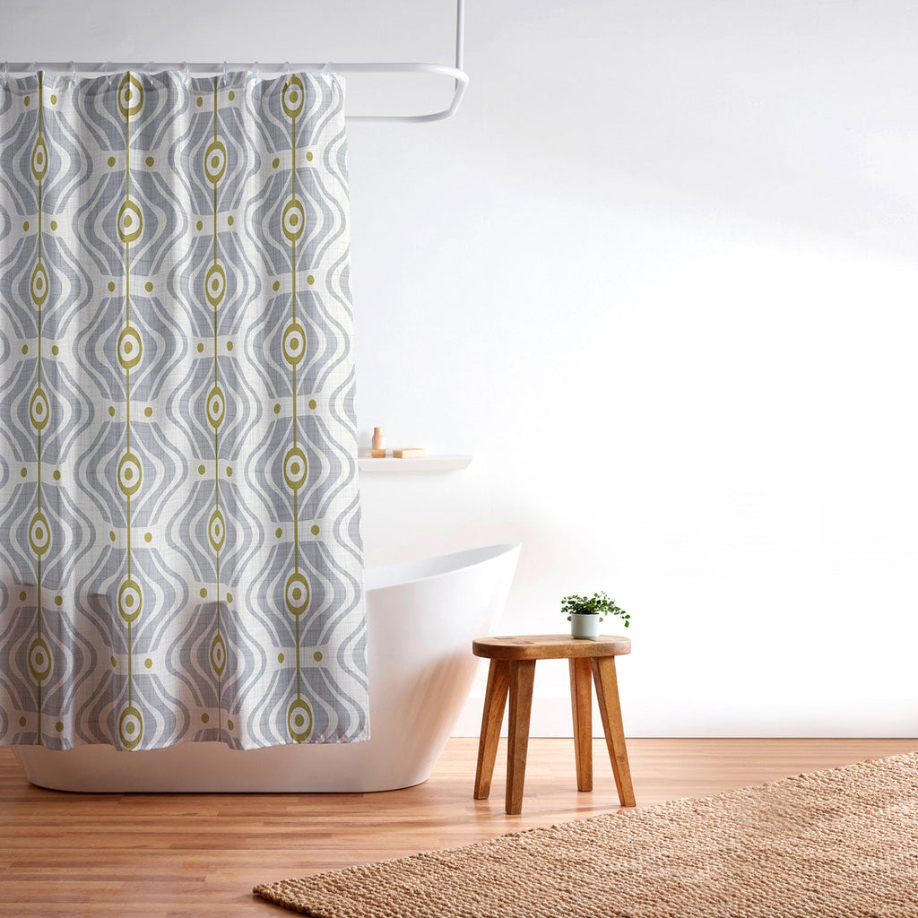 Heather Dutton Bungalow Grey Shower Curtain