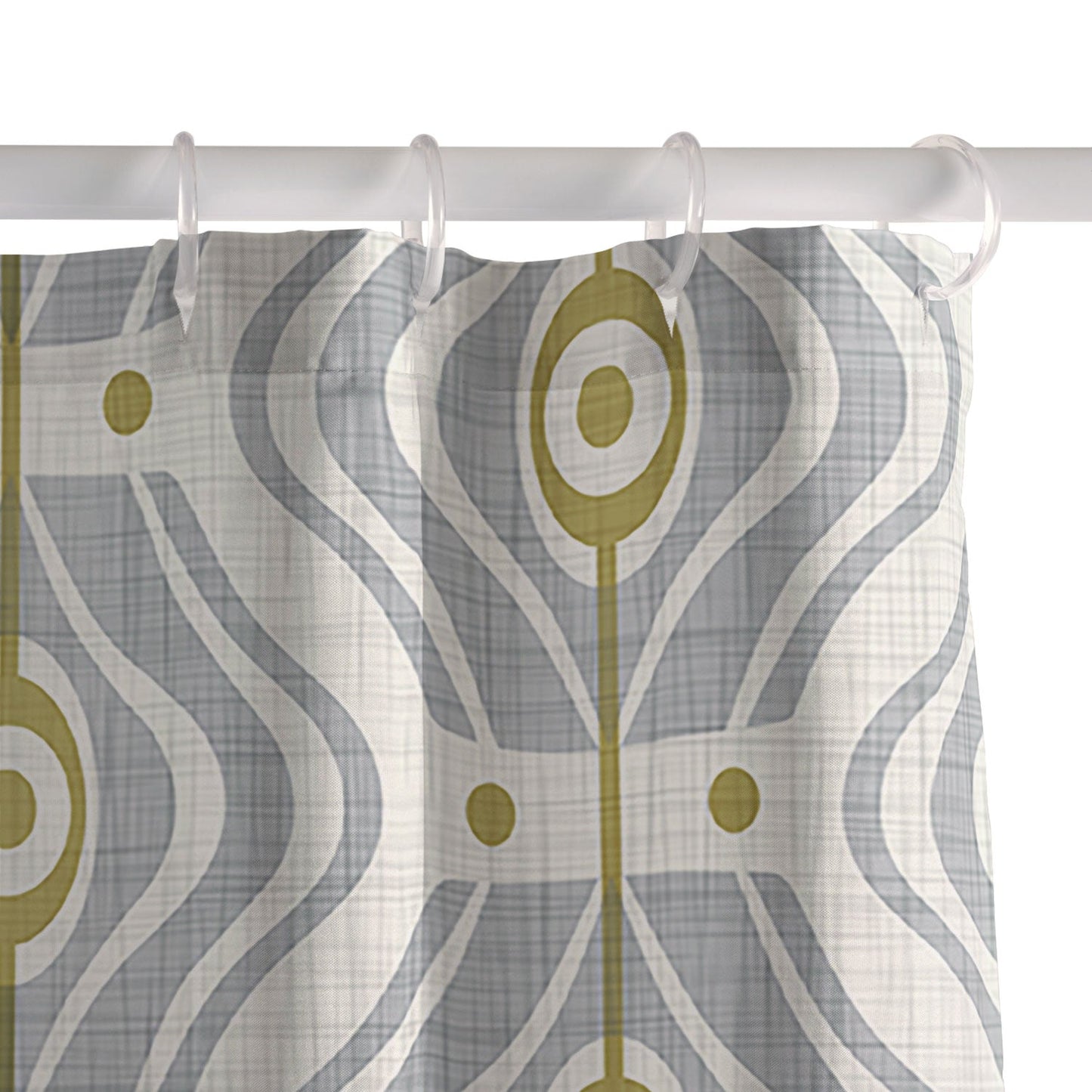 Heather Dutton Bungalow Grey Shower Curtain