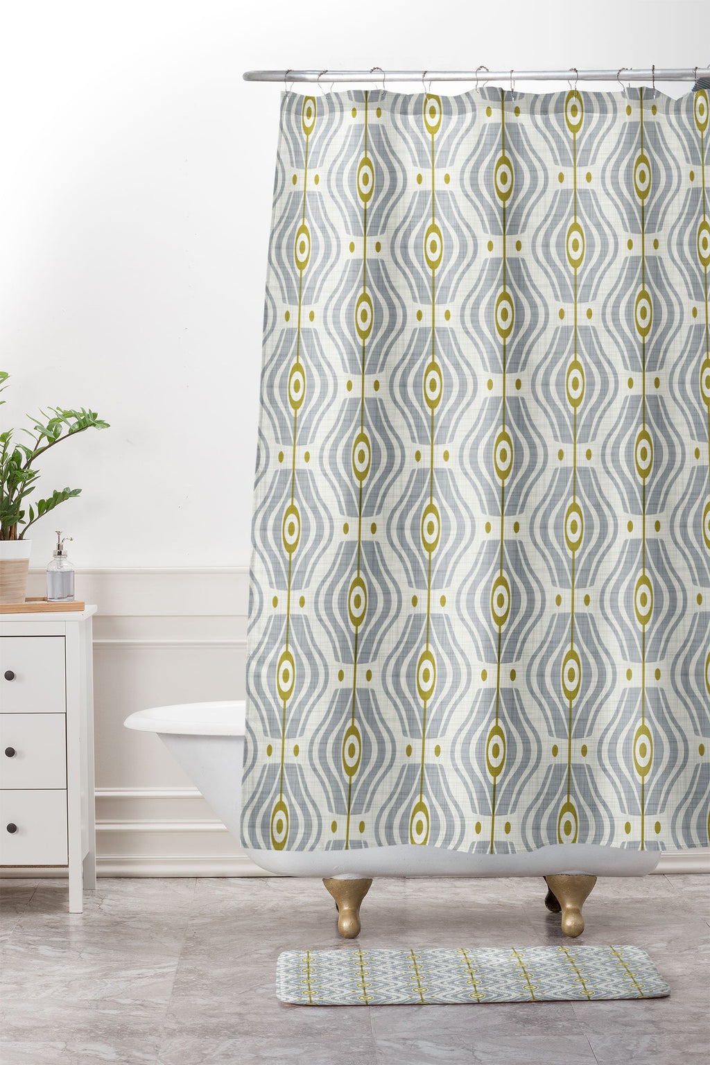 Heather Dutton Bungalow Grey Memory Foam Bath Mat