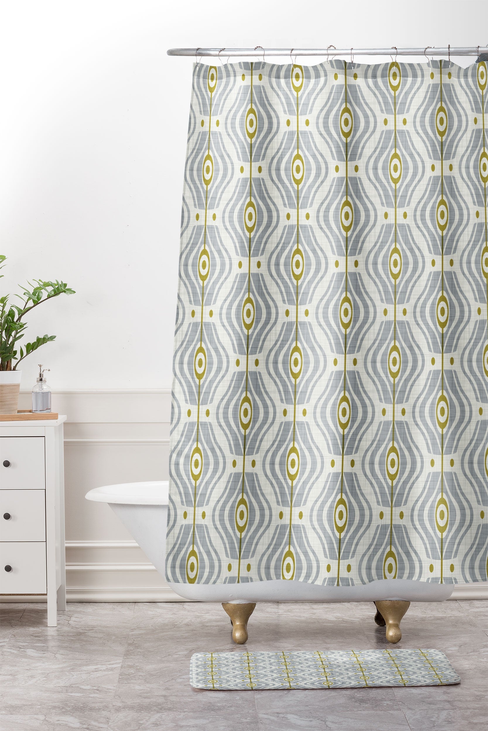 Heather Dutton Bungalow Grey Memory Foam Bath Mat