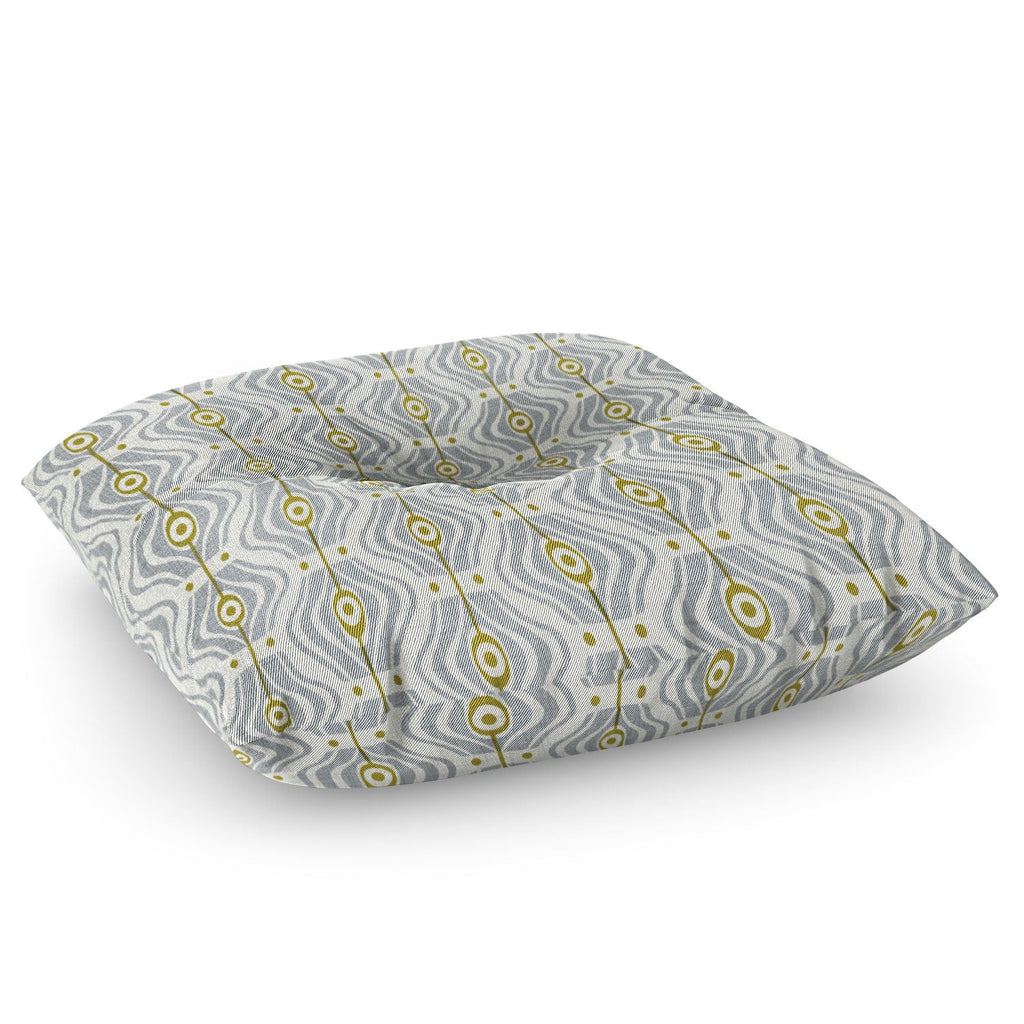 Heather Dutton Bungalow Grey Floor Pillow Square