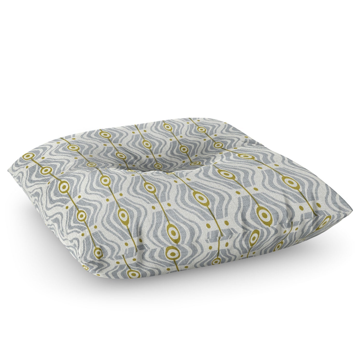 Heather Dutton Bungalow Grey Floor Pillow Square