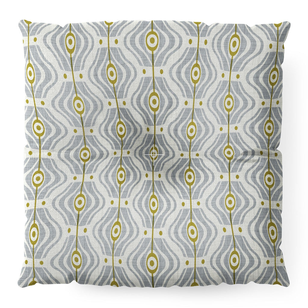 Heather Dutton Bungalow Grey Floor Pillow Square