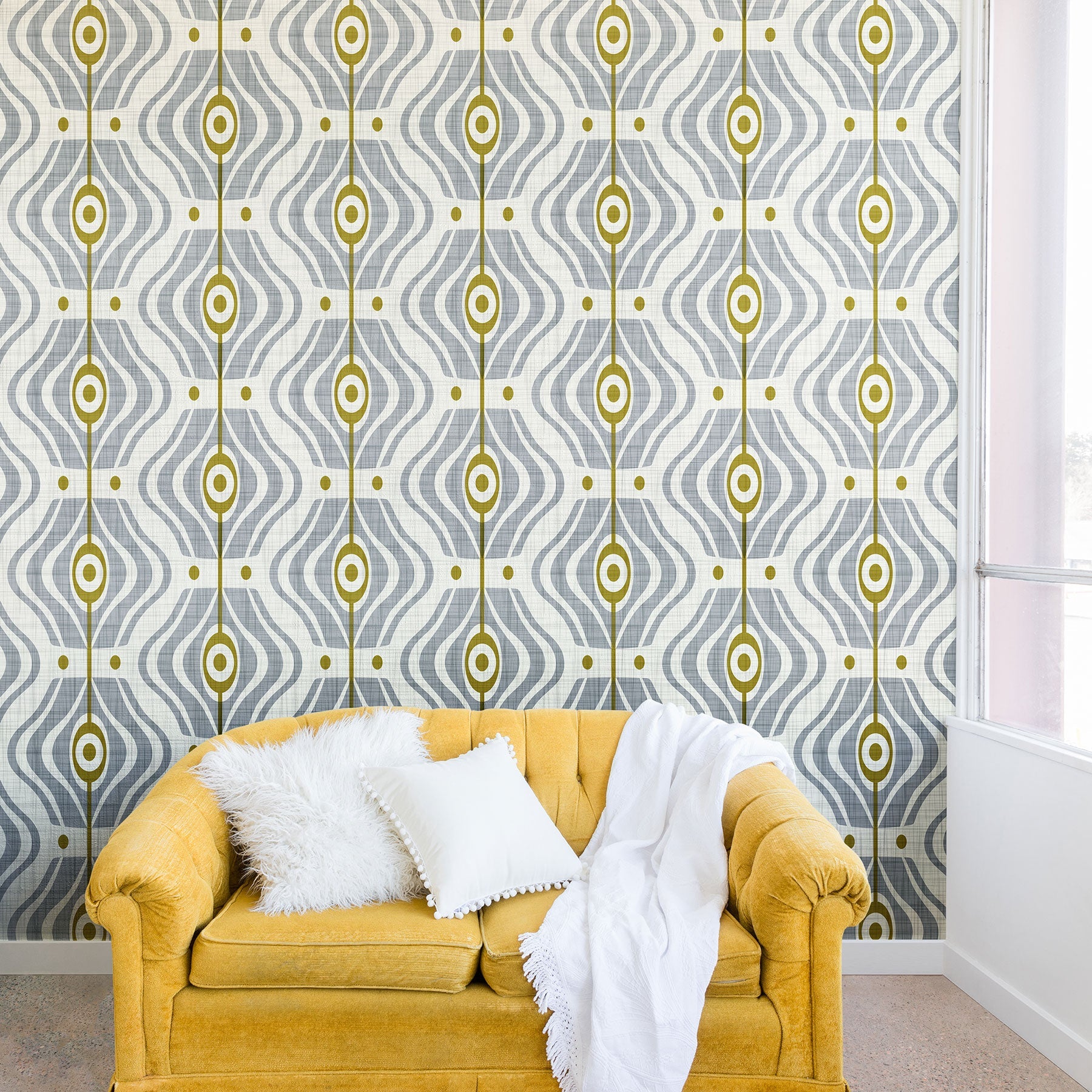 Heather Dutton Bungalow Grey Wall Mural