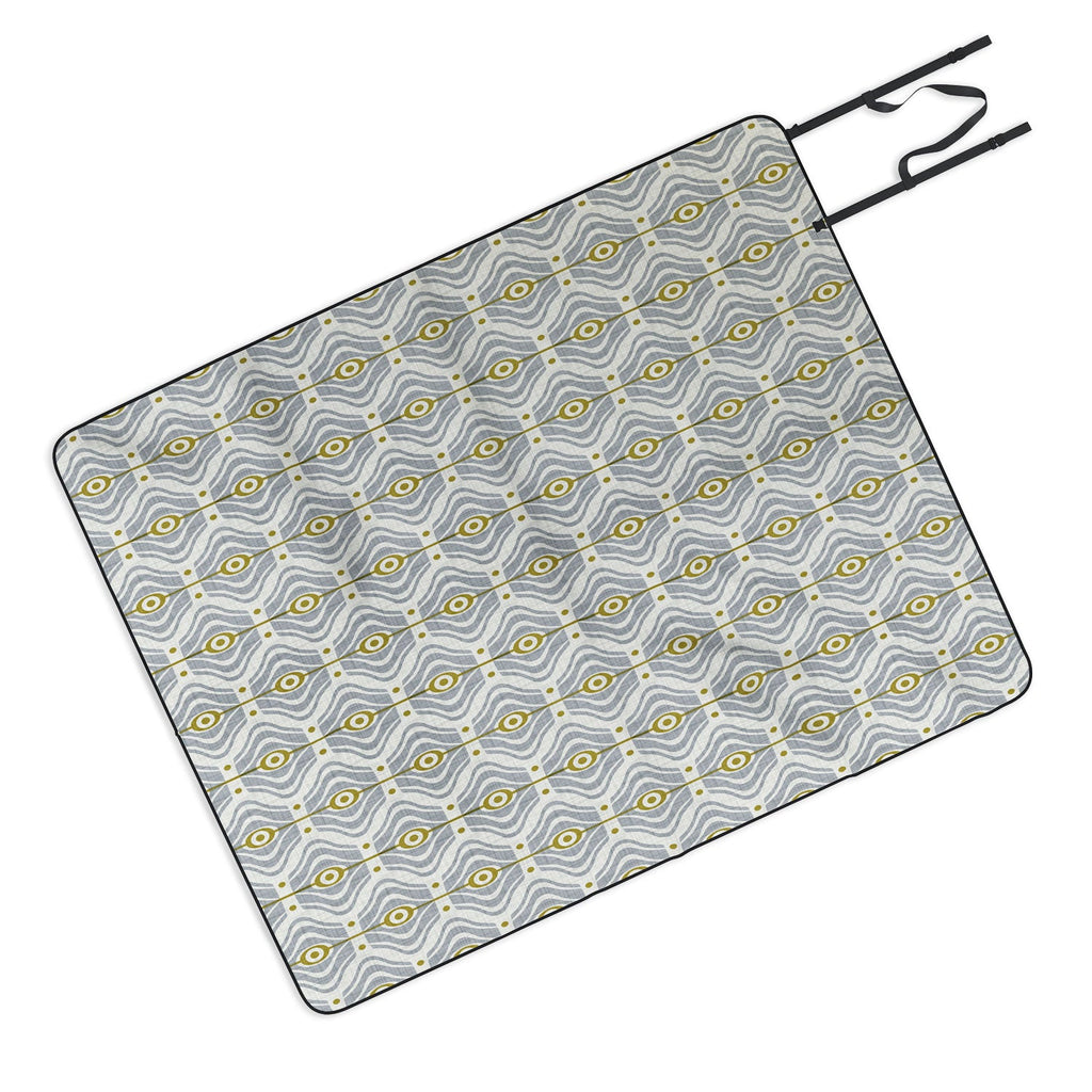 Heather Dutton Bungalow Grey Picnic Blanket