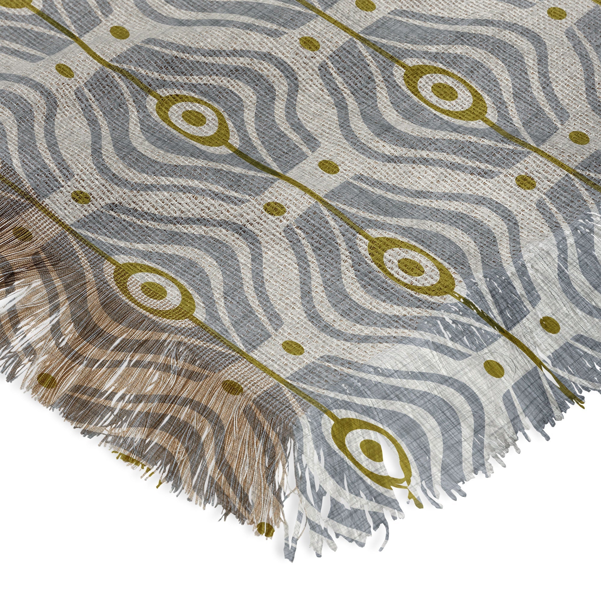 Heather Dutton Bungalow Grey Throw Blanket