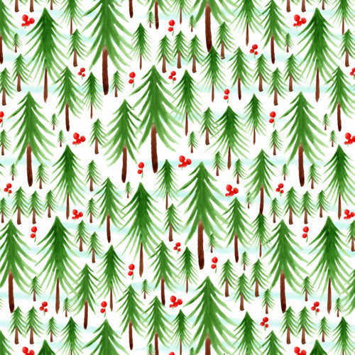 Heather Dutton Christmas Tree Farm Shower Curtain