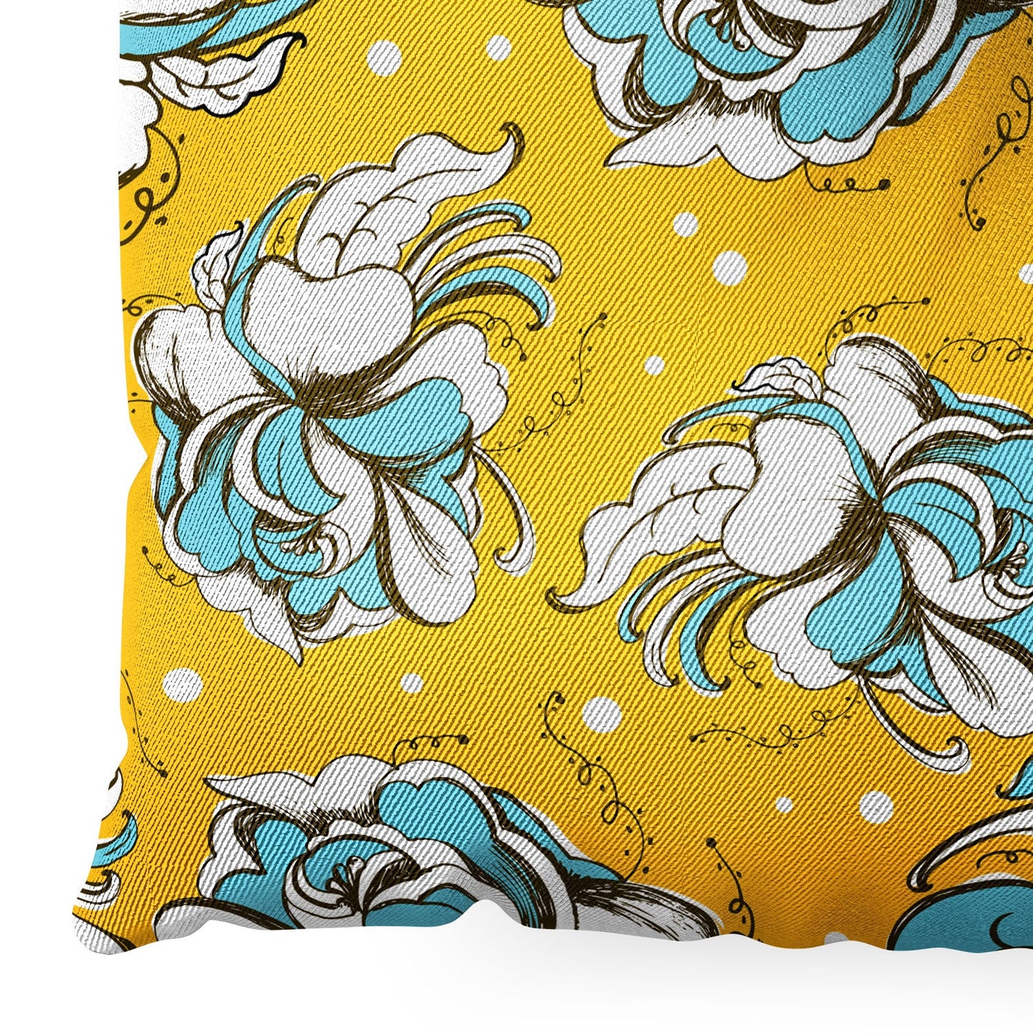 Heather Dutton Felicity Golden Floor Pillow Square