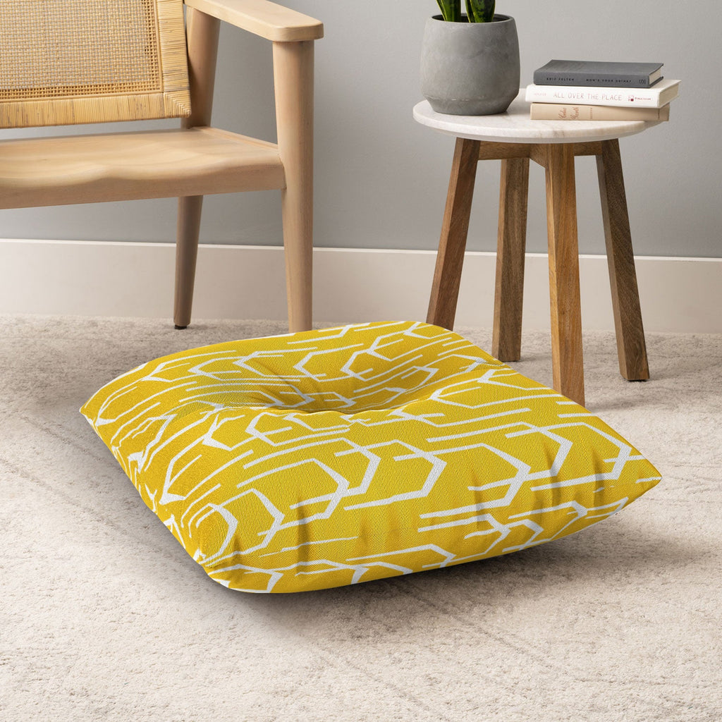Heather Dutton Going Places Sunkissed Floor Pillow Square