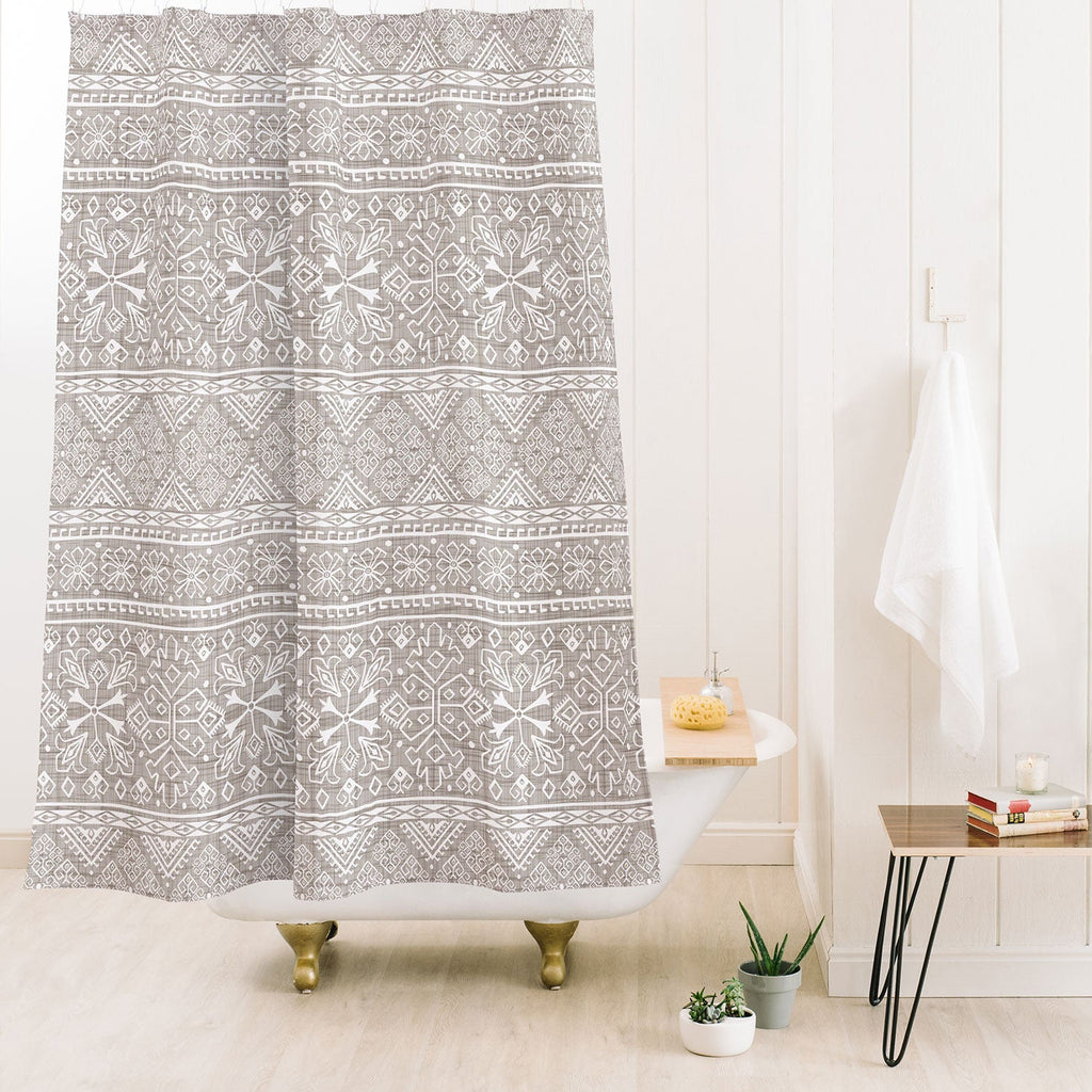 Heather Dutton Grand Bazaar Linen Shower Curtain