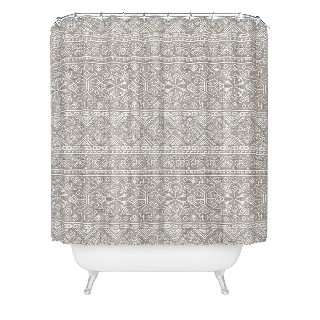 Heather Dutton Grand Bazaar Linen Shower Curtain