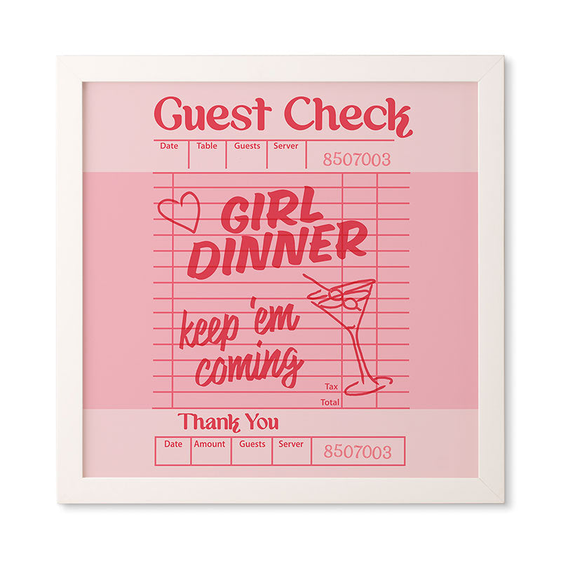 Heather Dutton Guest Check Keep Em Coming Framed Wall Art