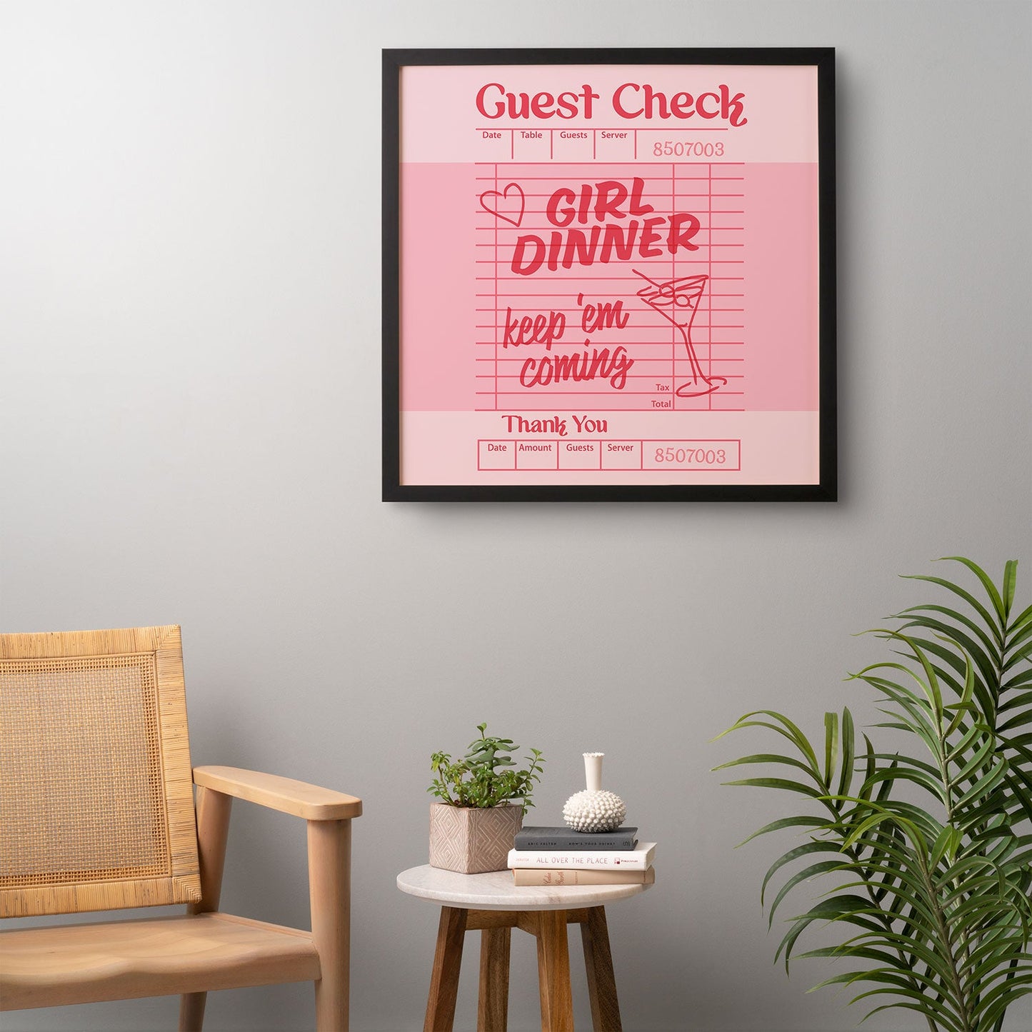 Heather Dutton Guest Check Keep Em Coming Framed Wall Art