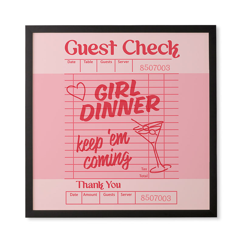 Heather Dutton Guest Check Keep Em Coming Framed Wall Art